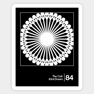 The Cult / Minimalist Style Graphic Artwork Design Sticker